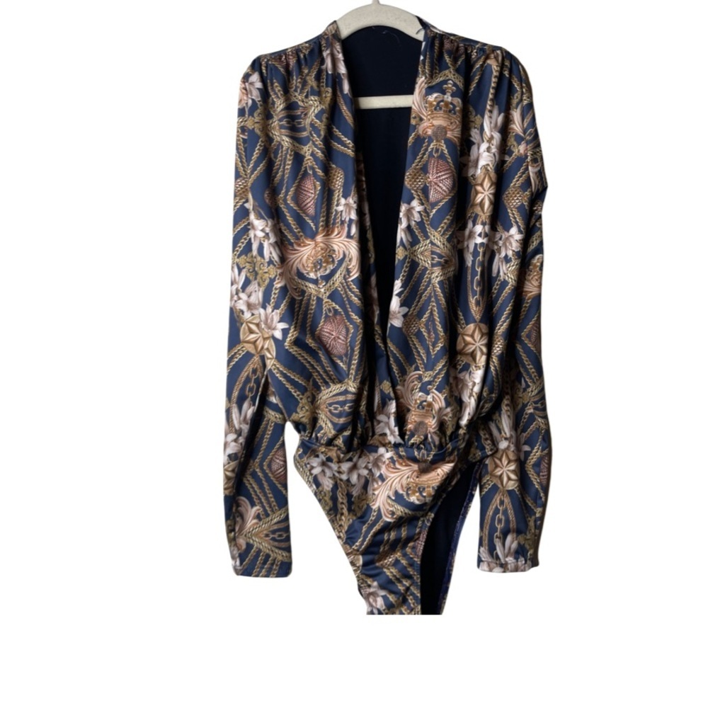 Doux Brazilian swimwear long sleeve bodysuit sz XS